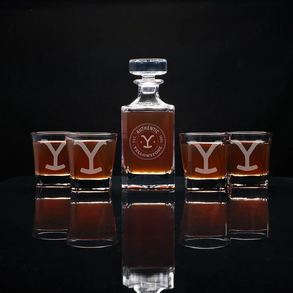 Yellowstone Authentic Y Logo Decanter Set - Image 2