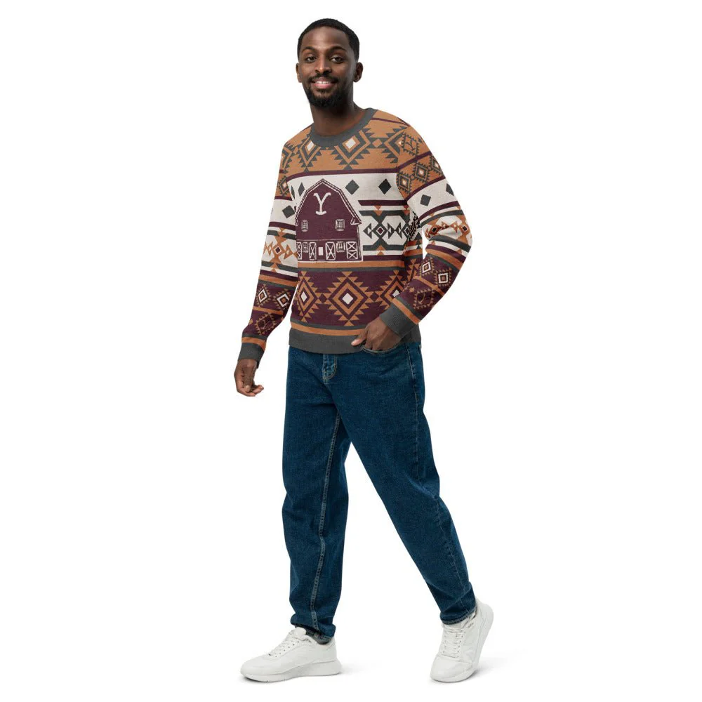 Yellowstone Barn Unisex Knit Sweater - Image 3
