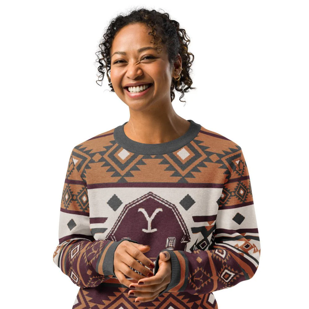 Yellowstone Barn Unisex Knit Sweater - Image 6