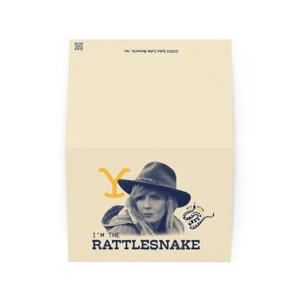 Yellowstone Beth Dutton I'm the Rattlesnake Greeting Card - Image 2