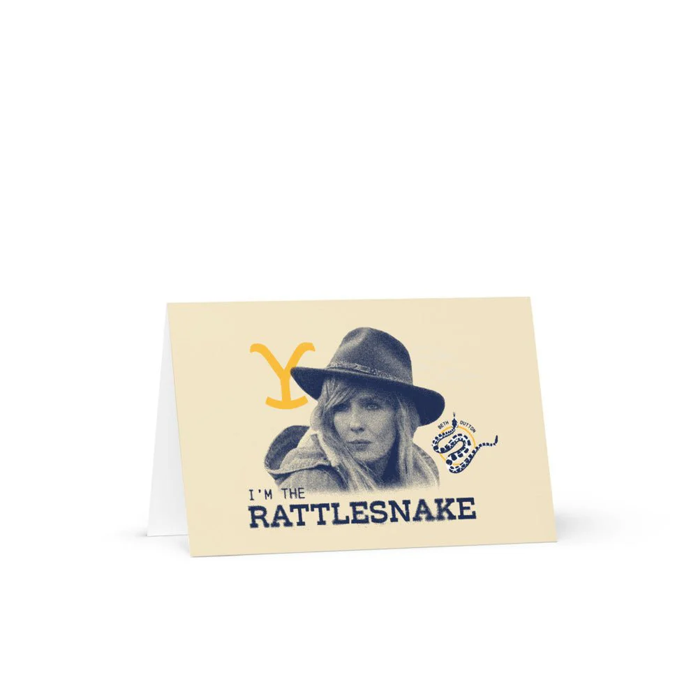 Yellowstone Beth Dutton I'm the Rattlesnake Greeting Card - Image 4