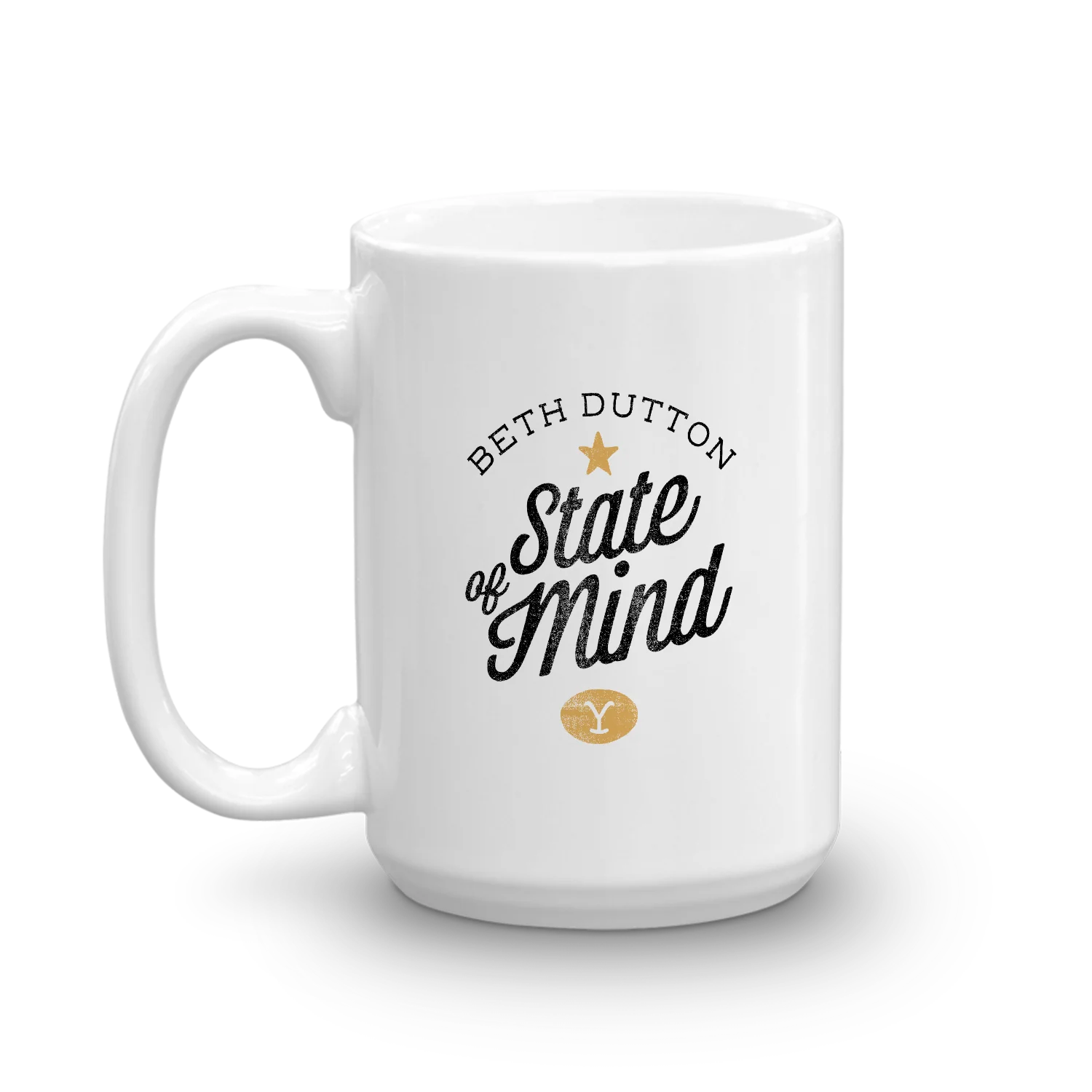 Yellowstone Beth Dutton State of Mind White Mug - Image 3