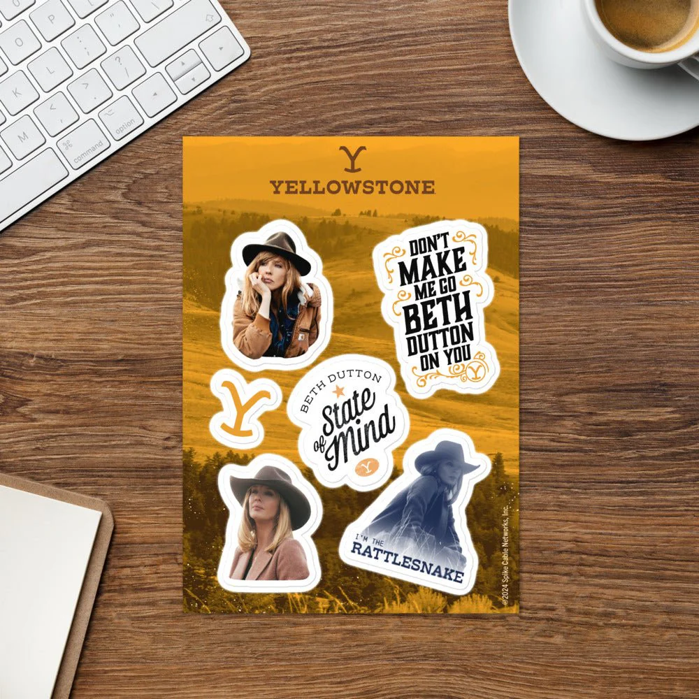 Yellowstone Beth Dutton Sticker Sheet - Image 2