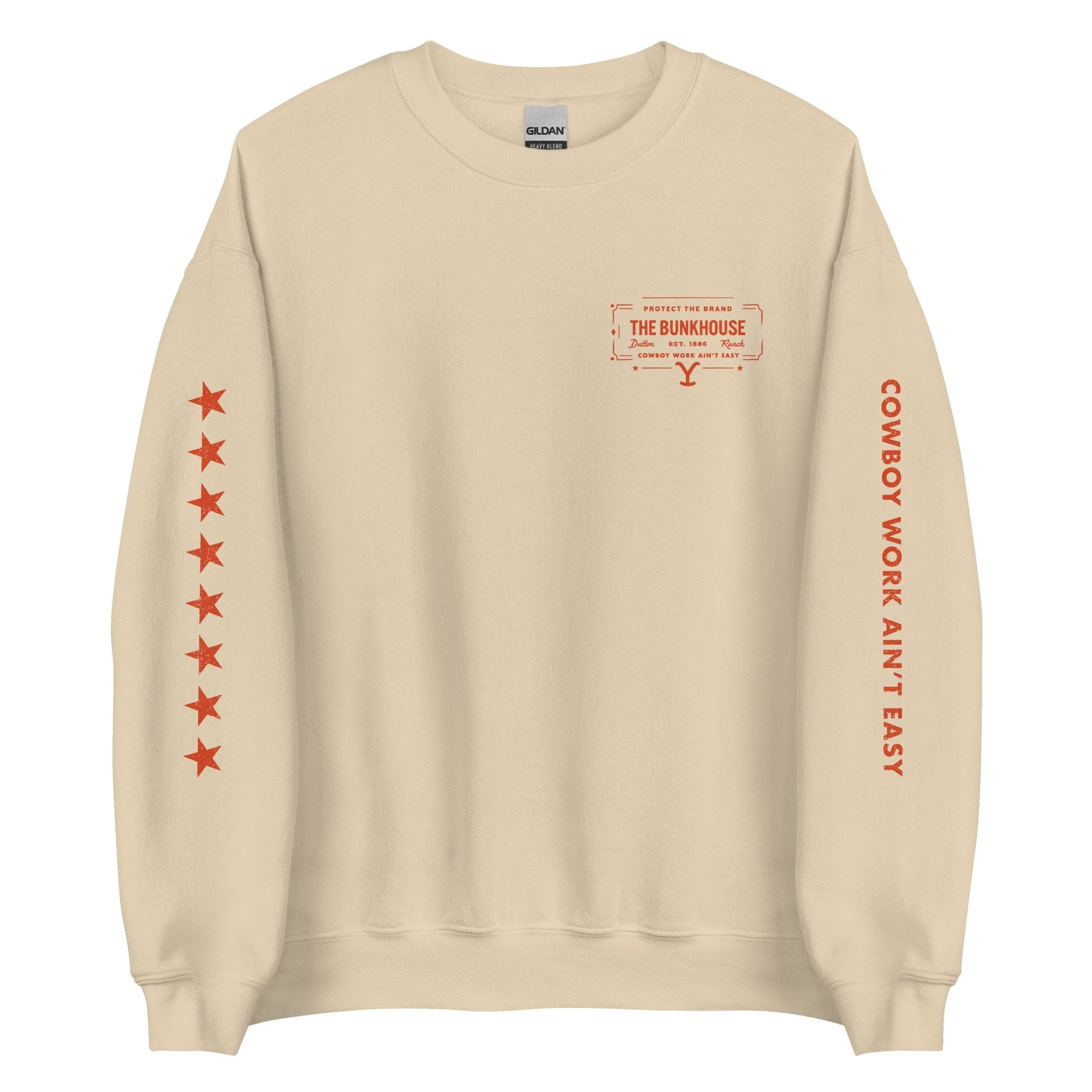 Yellowstone Bunkhouse Ocean Adult Crewneck - Image 4