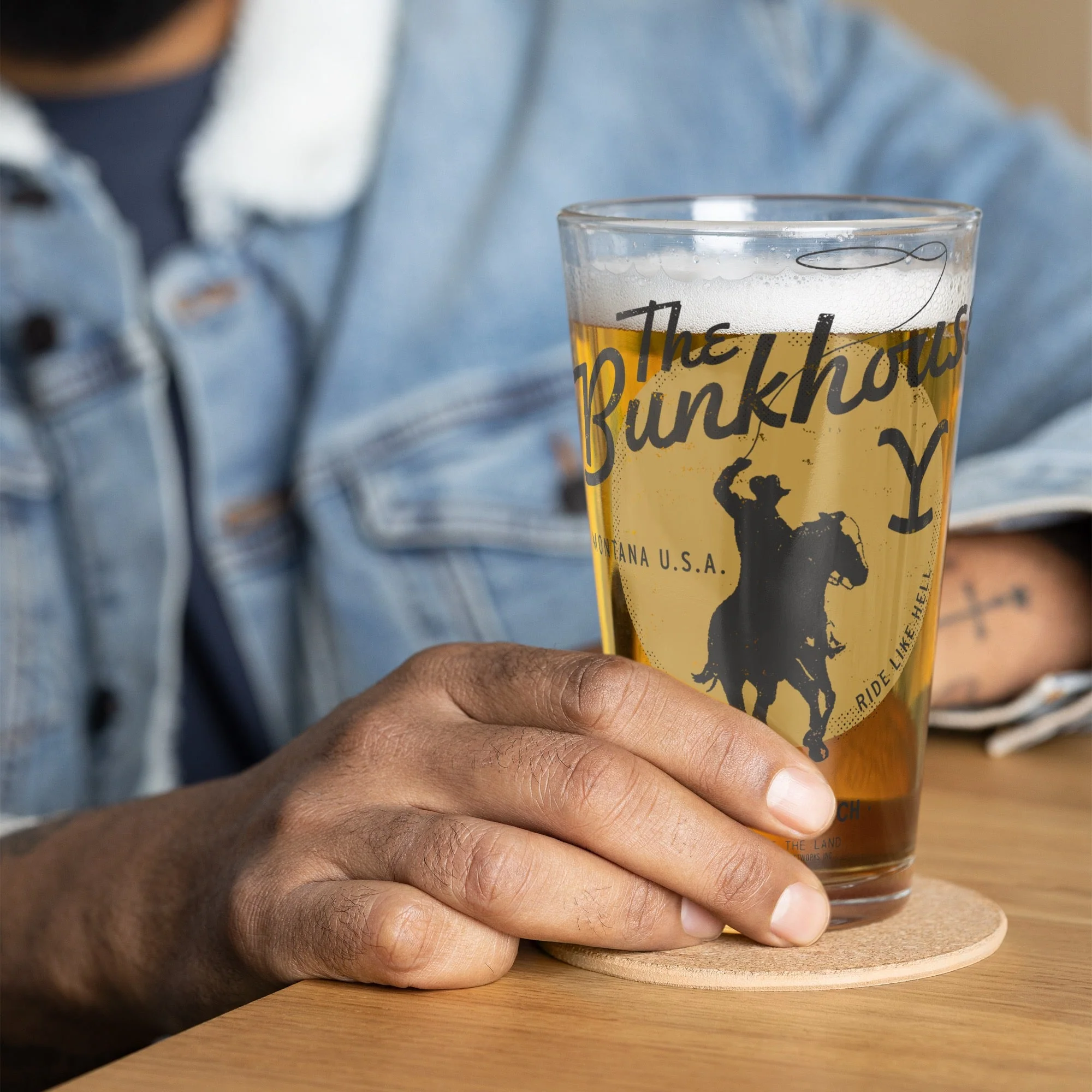 Yellowstone Bunkhouse Pint Glass - Image 2