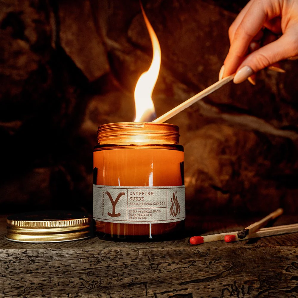 Yellowstone Campfire Suede Candle - Image 3
