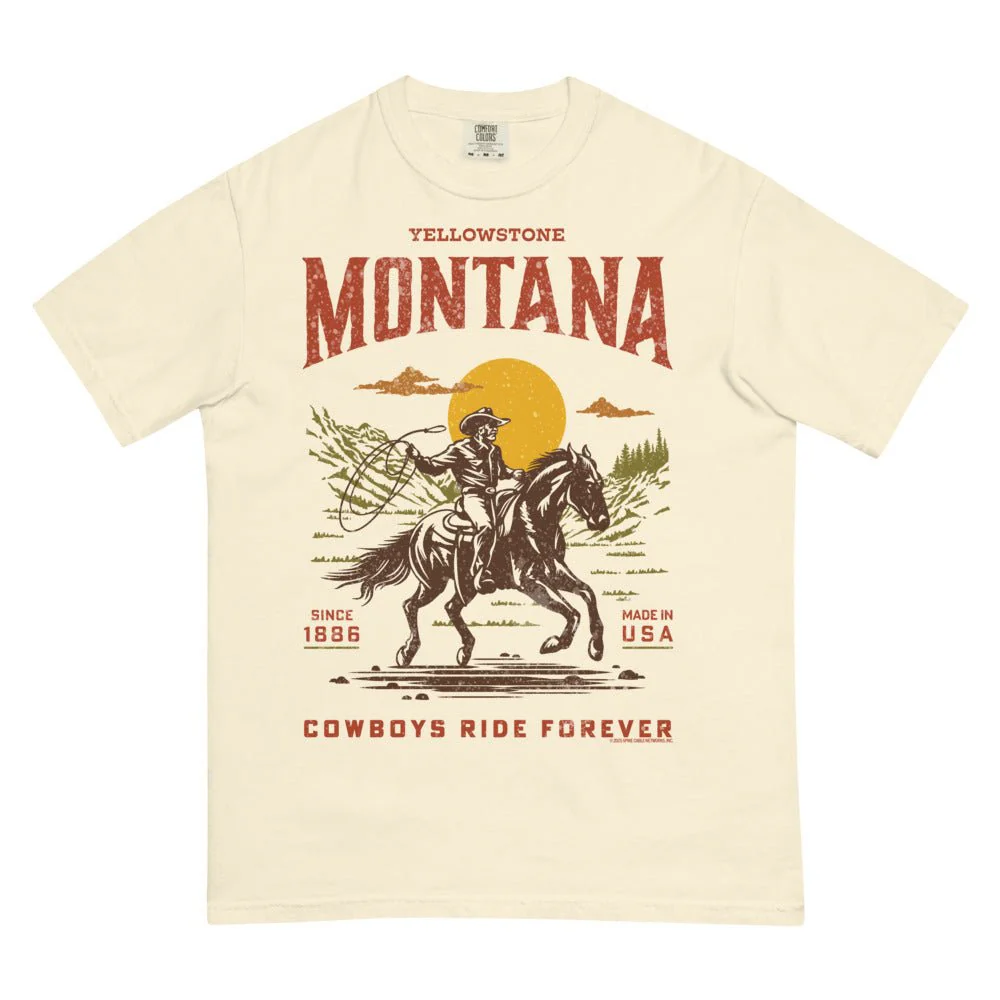 Yellowstone Cowboys Ride Forever Comfort Colors T-Shirt