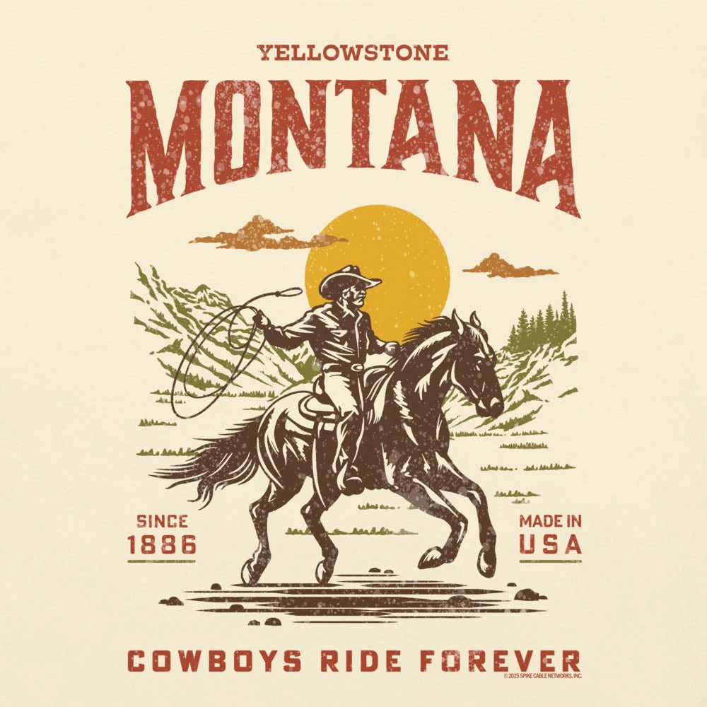 Yellowstone Cowboys Ride Forever Comfort Colors T-Shirt - Image 2