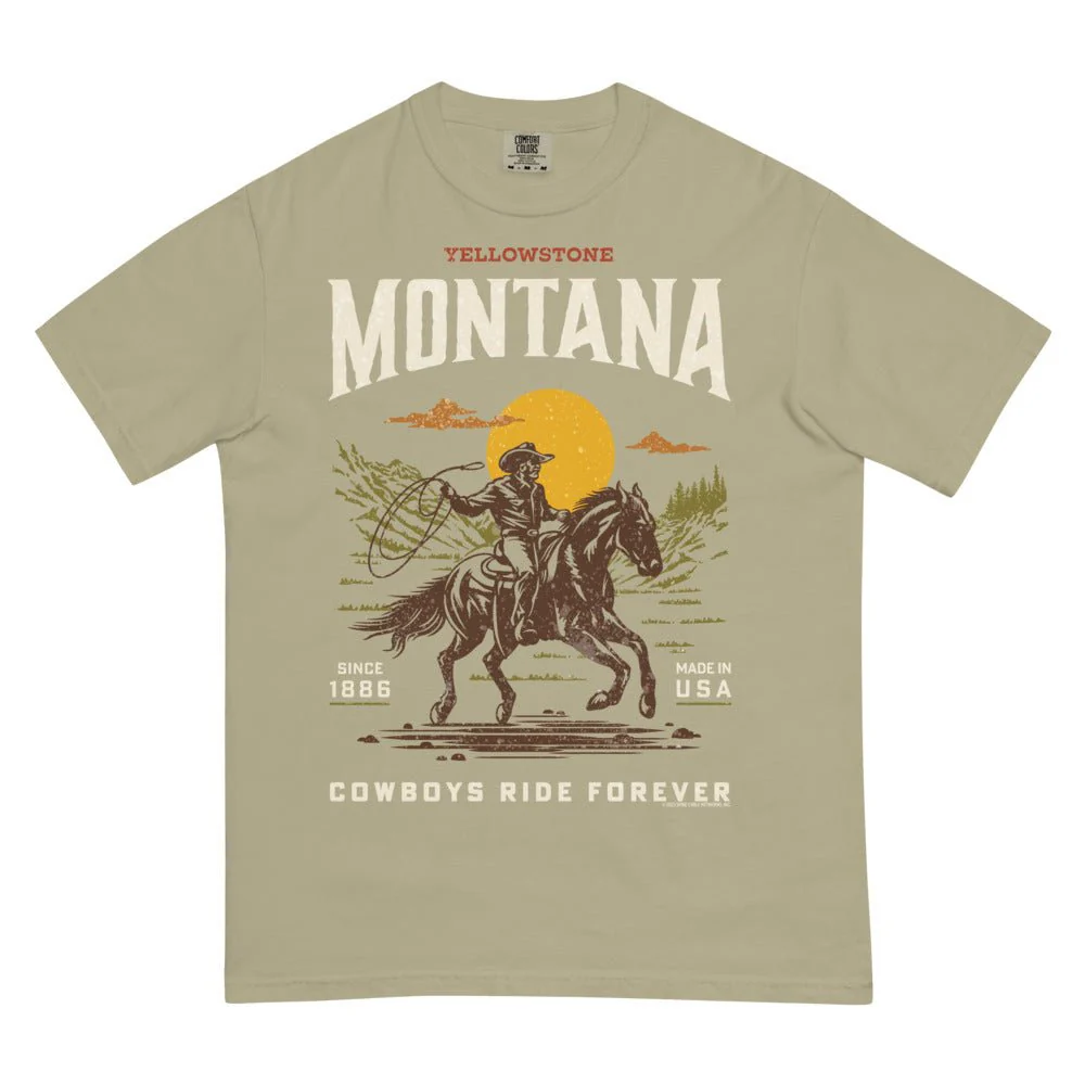 Yellowstone Cowboys Ride Forever Comfort Colors T-Shirt - Image 6