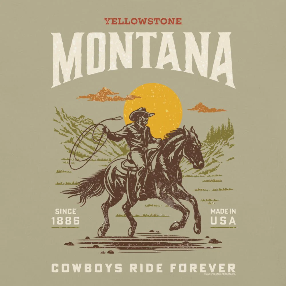 Yellowstone Cowboys Ride Forever Comfort Colors T-Shirt - Image 7