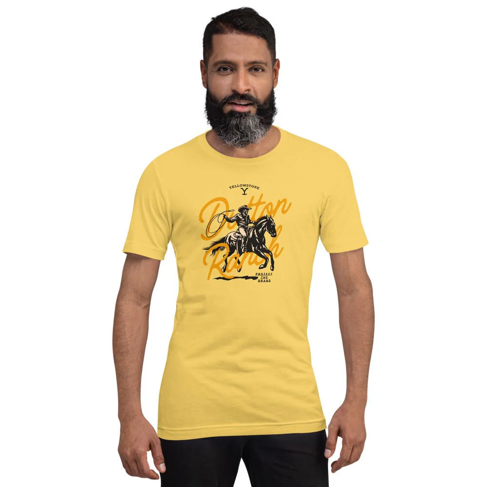 Yellowstone Dutton Ranch Cowboy Unisex T-Shirt - Image 3