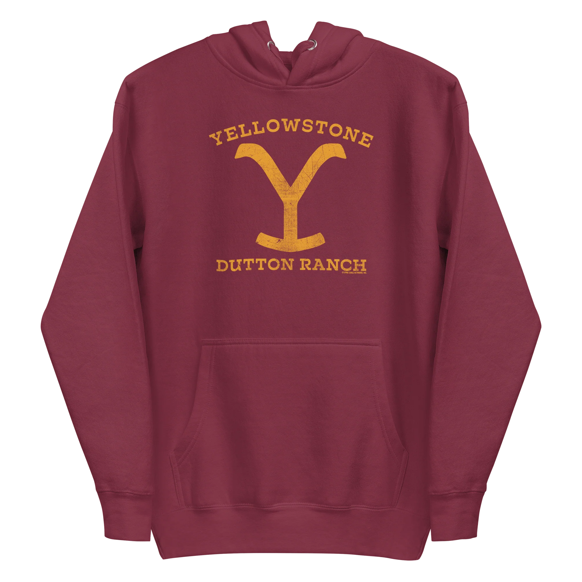 Yellowstone Dutton Ranch Distressed Logo Unisex Premium Hoodie - Image 2