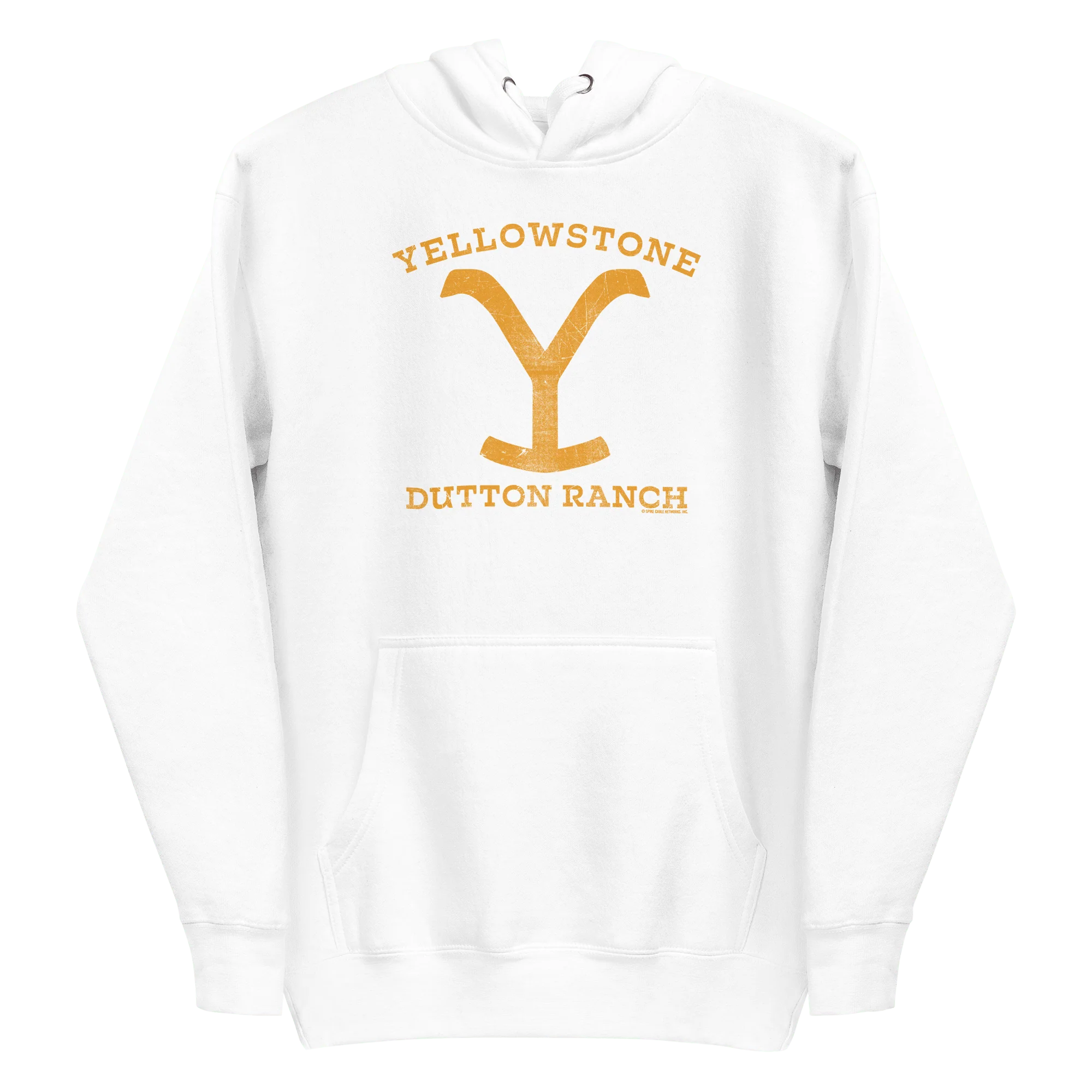 Yellowstone Dutton Ranch Distressed Logo Unisex Premium Hoodie - Image 6