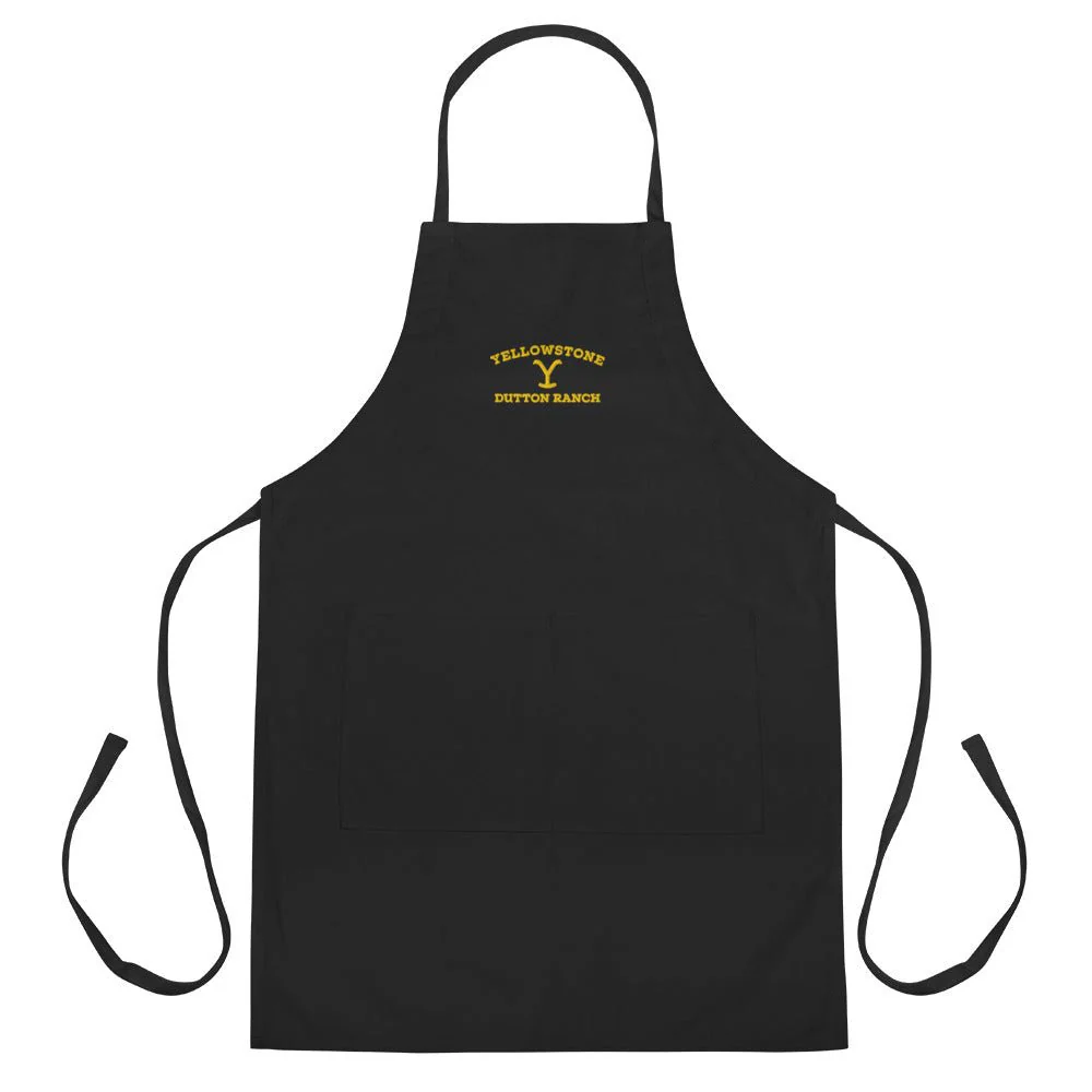 Yellowstone Dutton Ranch Embroidered Apron