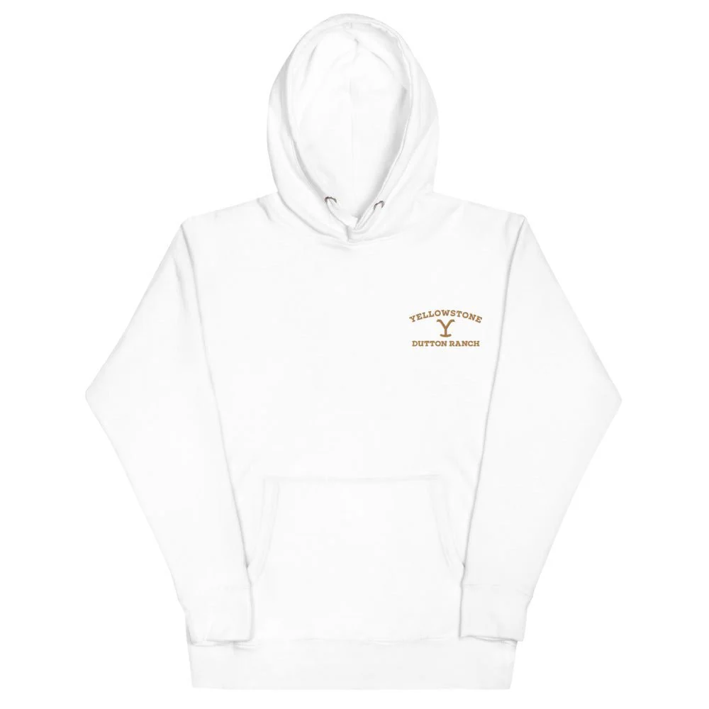 Yellowstone Dutton Ranch Embroidered Unisex Hoodie - Image 3