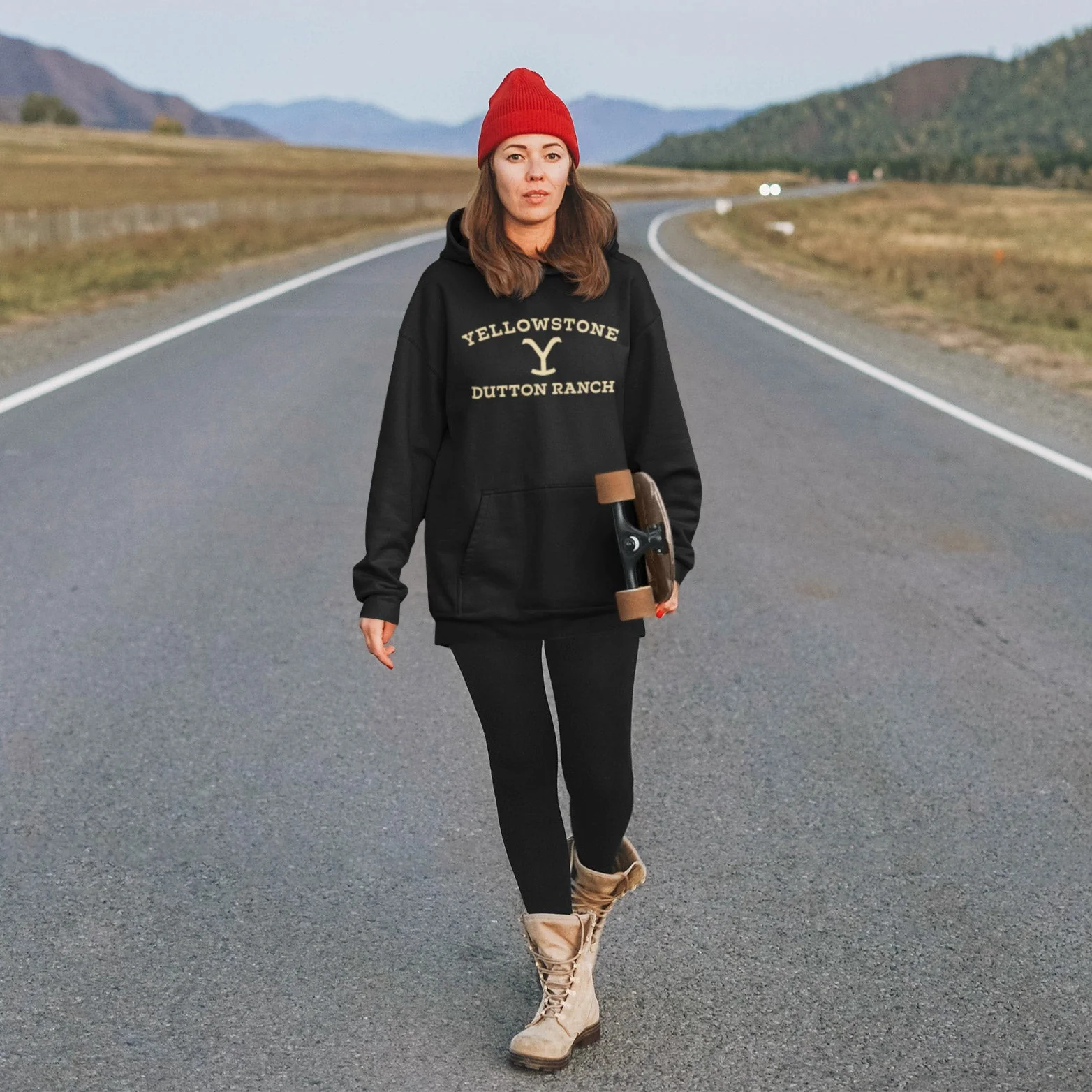 Yellowstone Dutton Ranch Logo Hoodie - Image 3