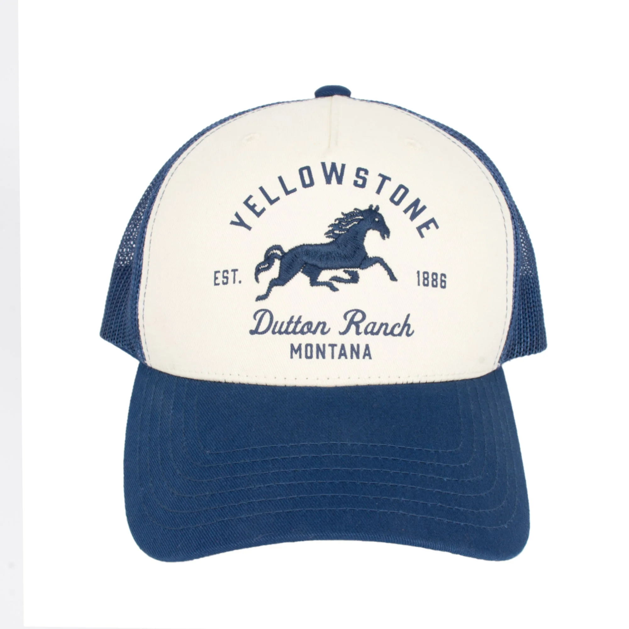 Yellowstone Dutton Ranch Logo Mesh Back Trucker Hat - Image 3