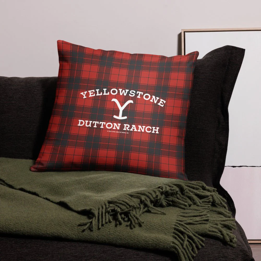 Yellowstone Dutton Ranch Plaid Pillow - Image 11