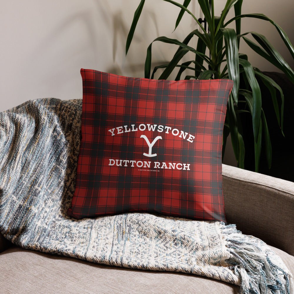 Yellowstone Dutton Ranch Plaid Pillow - Image 13