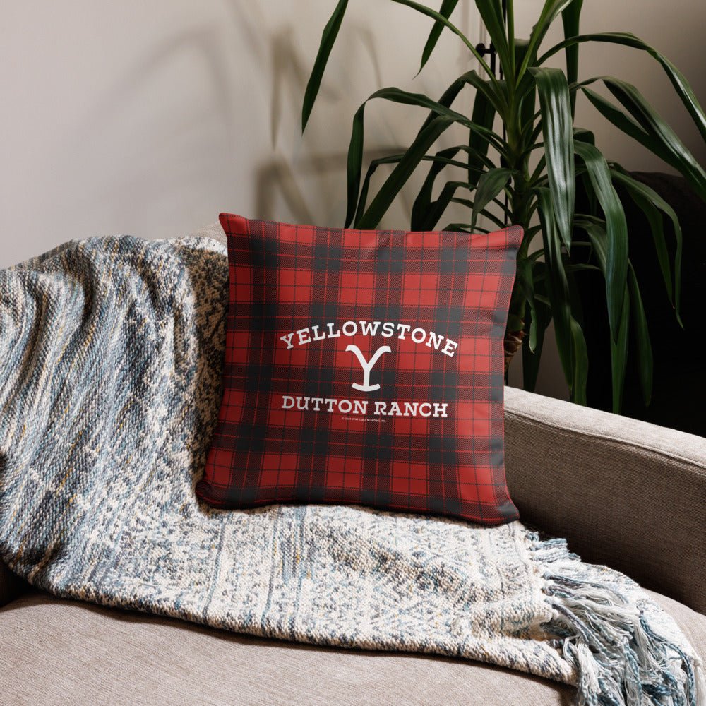 Yellowstone Dutton Ranch Plaid Pillow - Image 6