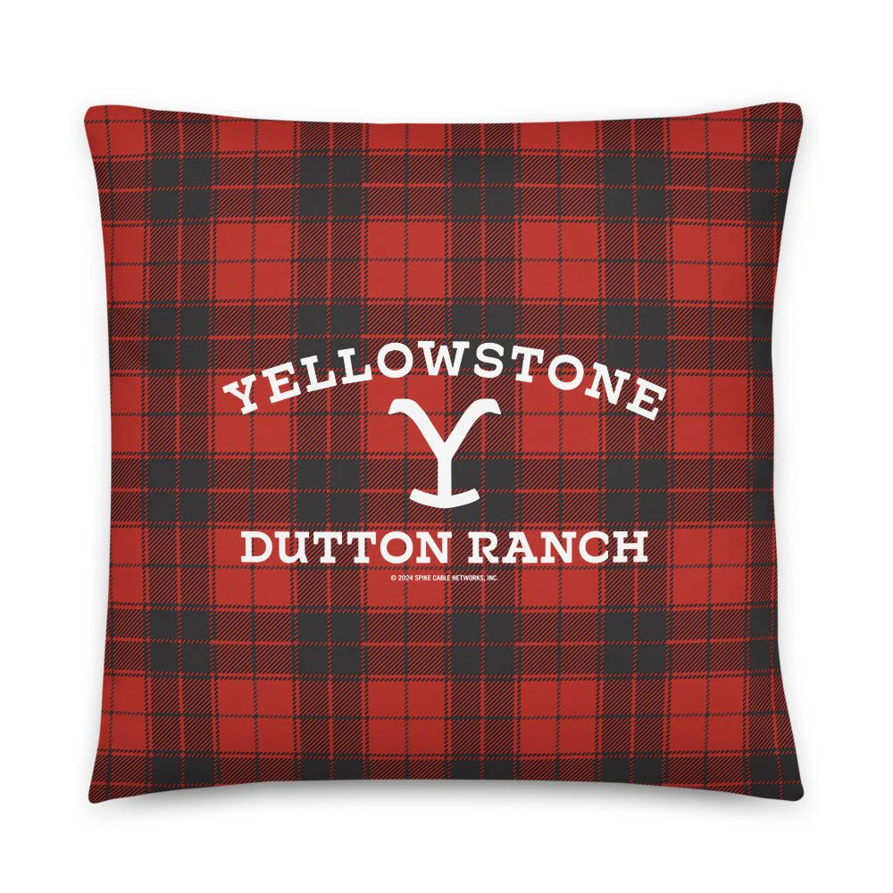 Yellowstone Dutton Ranch Plaid Pillow - Image 8
