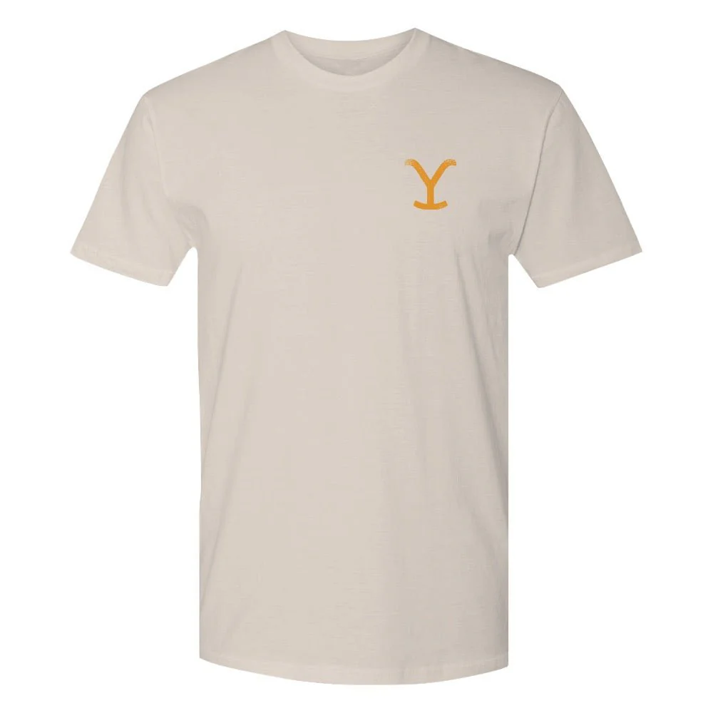 Yellowstone Dutton Ranch Scenery Back Print Short Sleeve T-Shirt - Image 12