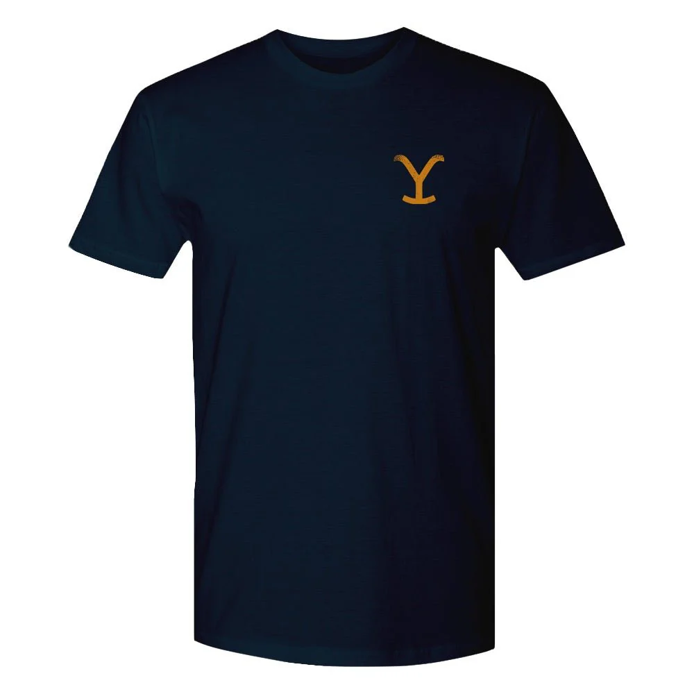 Yellowstone Dutton Ranch Scenery Back Print Short Sleeve T-Shirt - Image 6