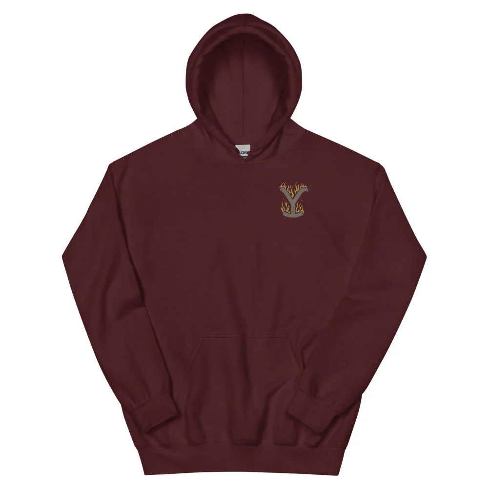 Yellowstone Flaming Logo Hoodie - Image 2