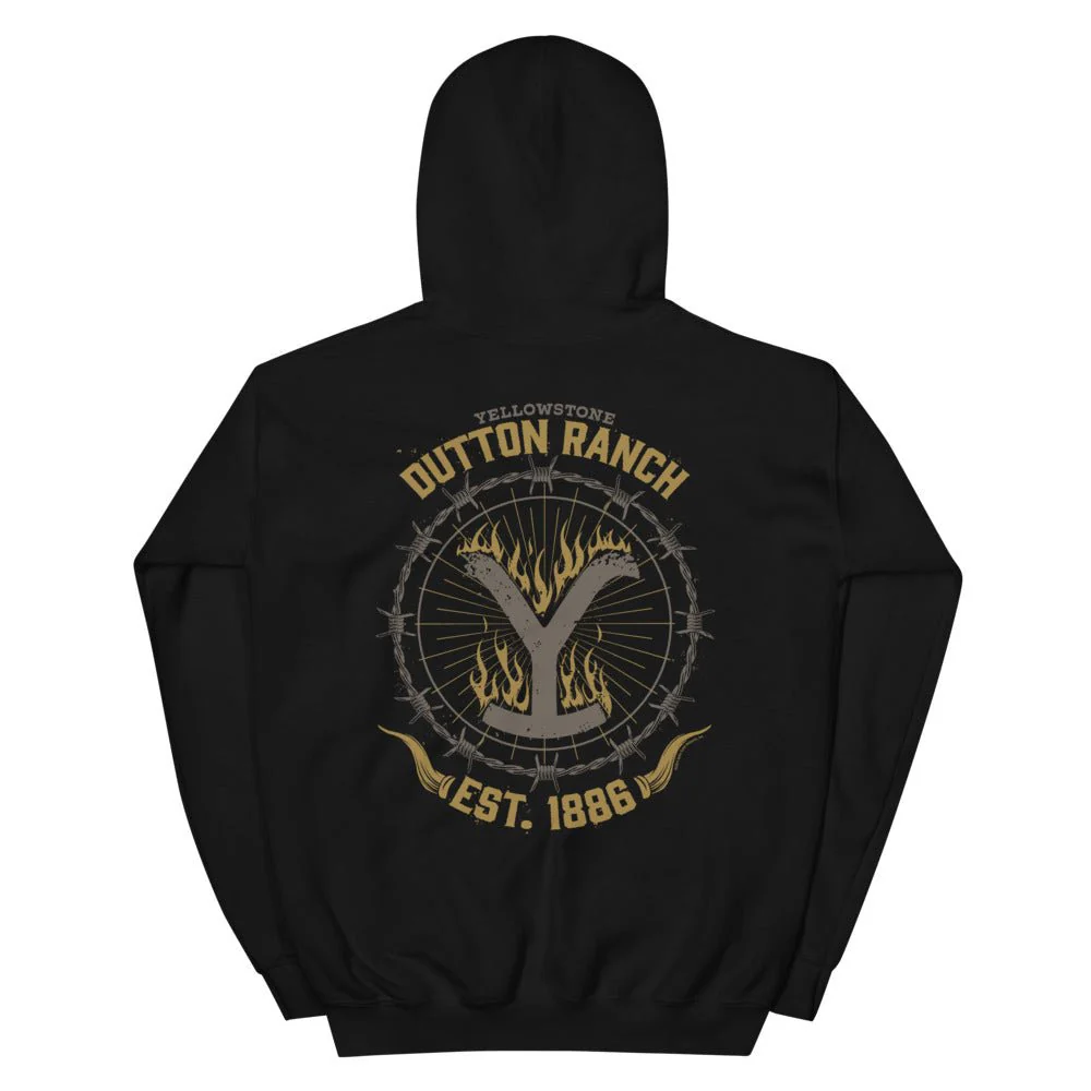 Yellowstone Flaming Logo Hoodie - Image 3