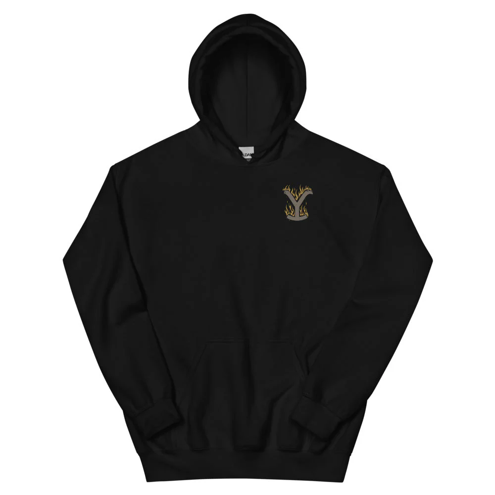Yellowstone Flaming Logo Hoodie - Image 4