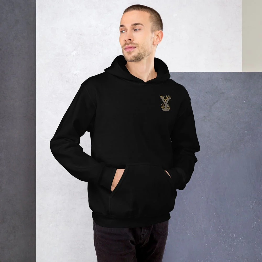 Yellowstone Flaming Logo Hoodie - Image 5