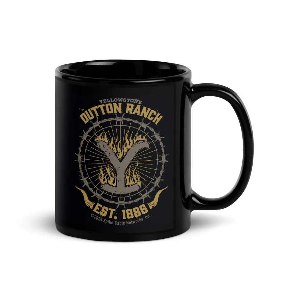 Yellowstone Flaming Logo Mug - Image 3