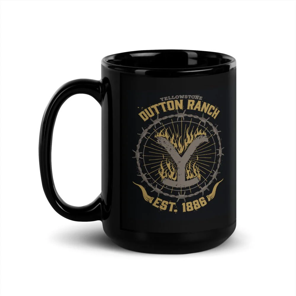 Yellowstone Flaming Logo Mug - Image 4