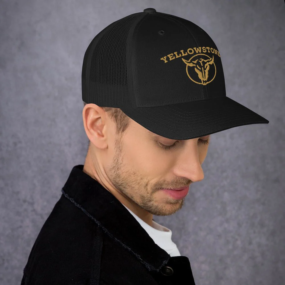 Yellowstone Gold Skull Trucker Hat - Image 6
