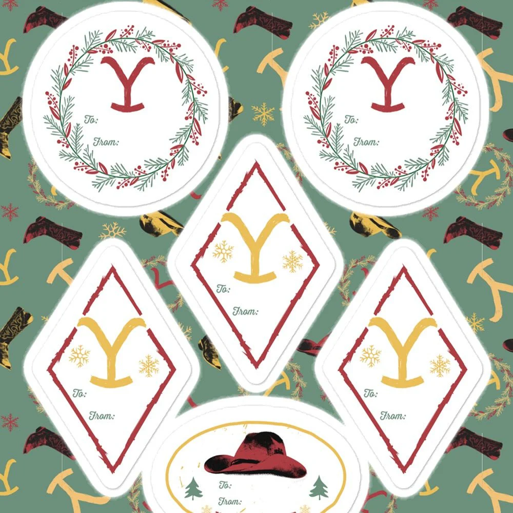 Yellowstone Holiday Icons Gift Sticker Sheet - Image 2
