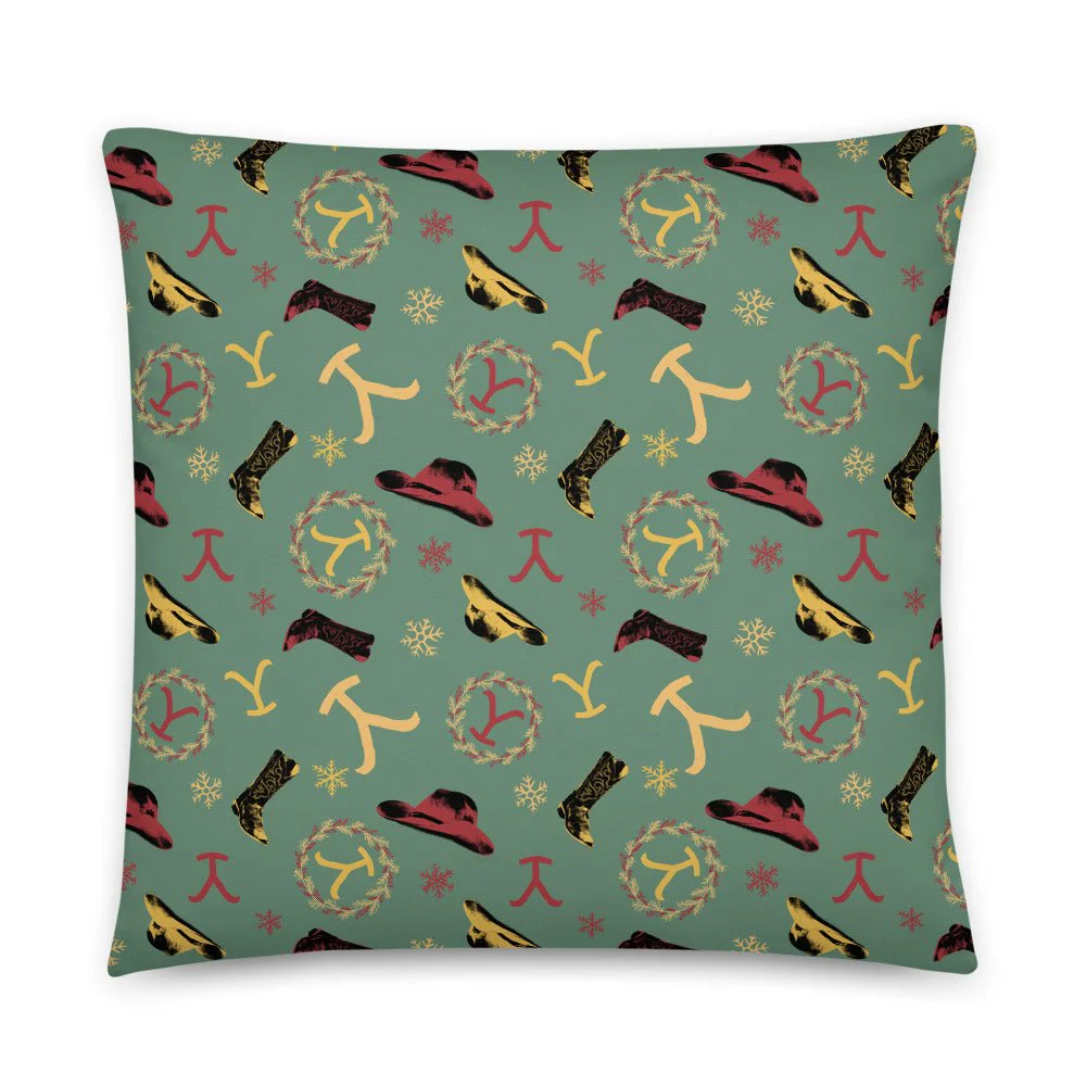 Yellowstone Holiday Throw Pillow - Image 3