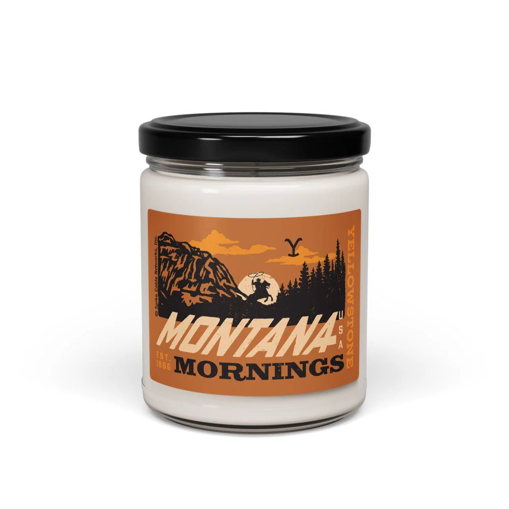 Yellowstone Montana Mornings Cinnamon Vanilla Scented Candle