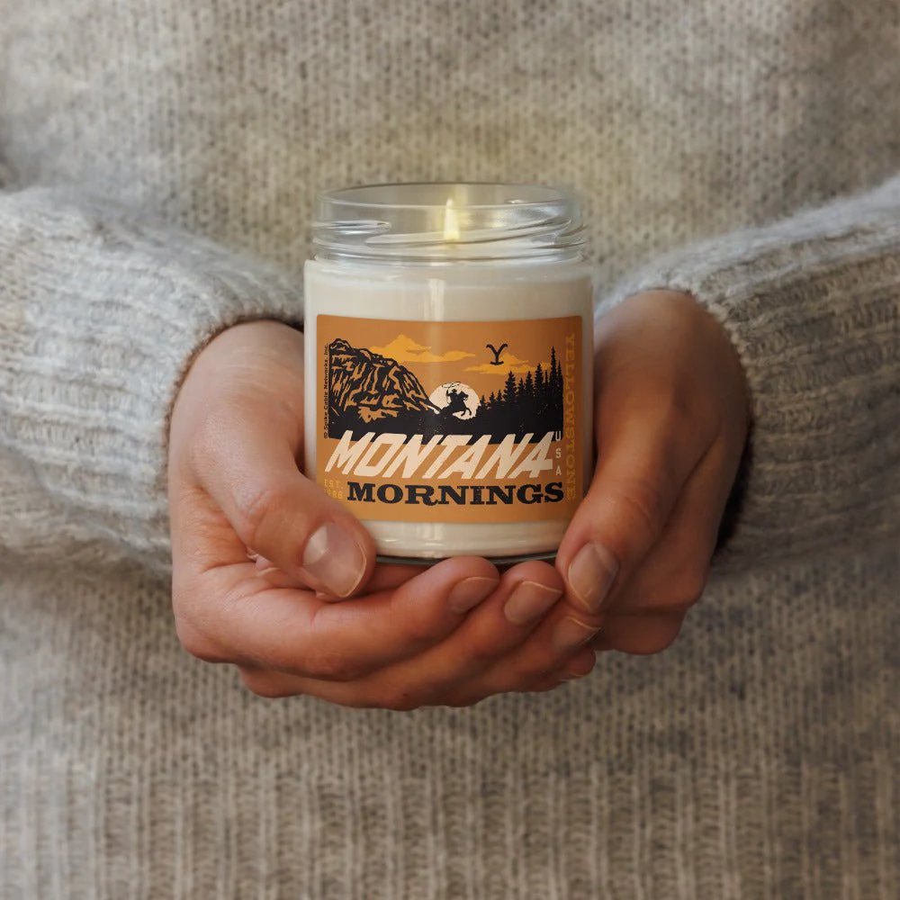 Yellowstone Montana Mornings Cinnamon Vanilla Scented Candle - Image 2