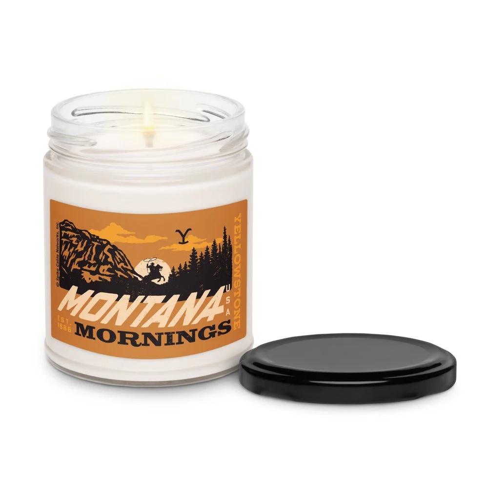 Yellowstone Montana Mornings Cinnamon Vanilla Scented Candle - Image 3