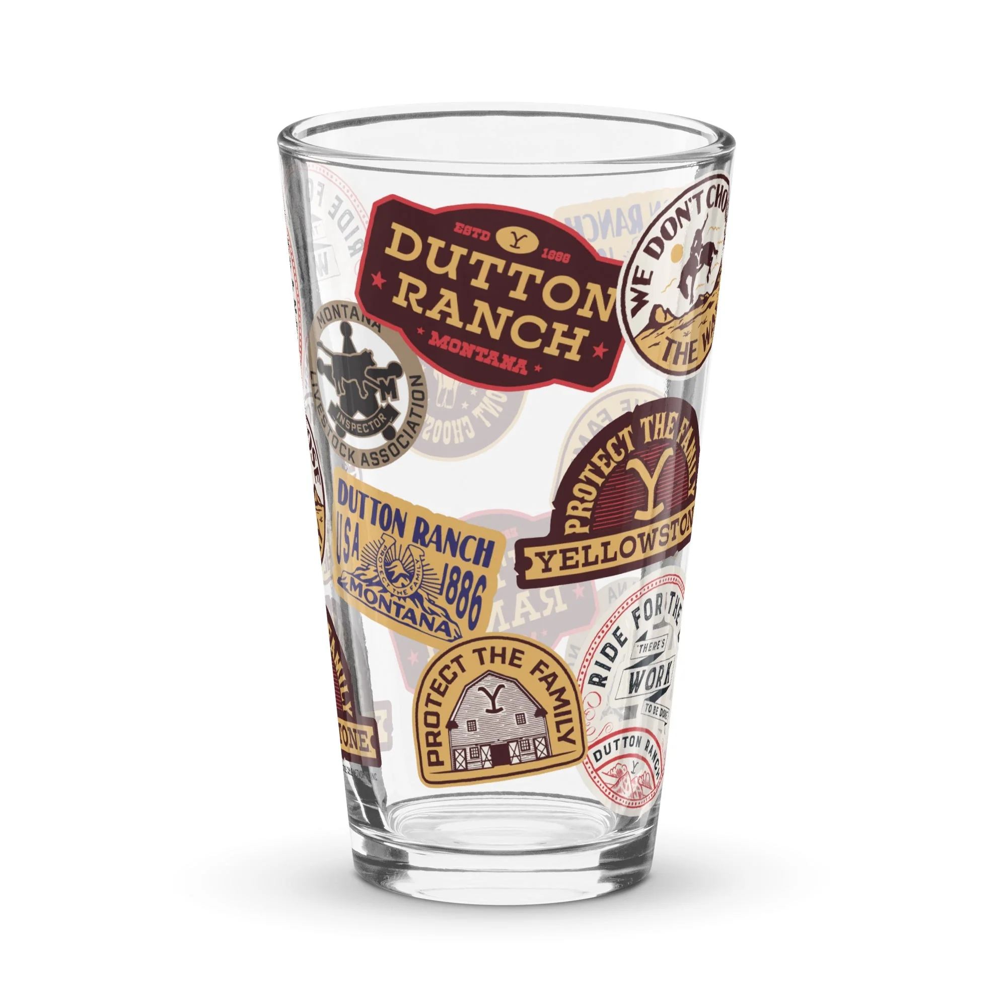 Yellowstone Patches Pint Glass - Image 3