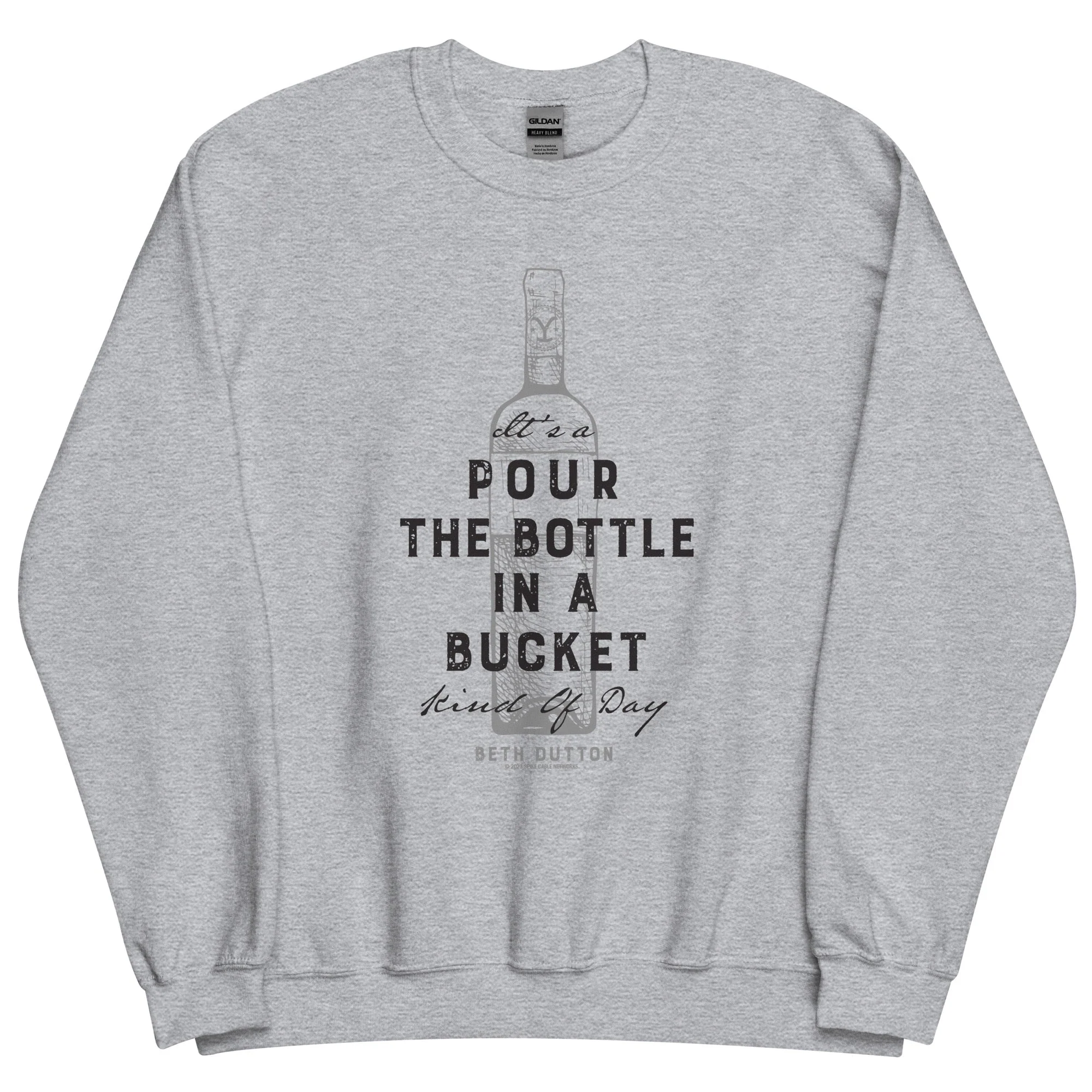 Yellowstone Pour The Bottle In The Bucket Crewneck Sweatshirt - Image 2