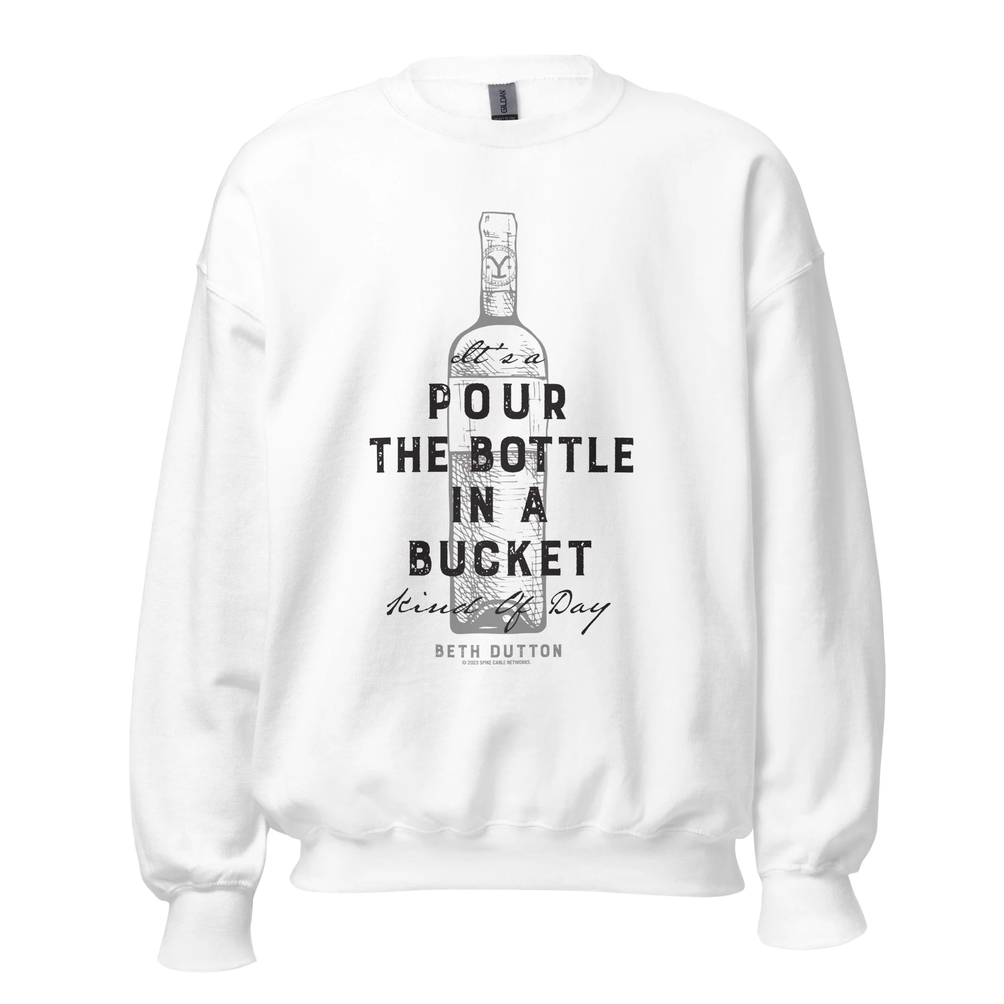 Yellowstone Pour The Bottle In The Bucket Crewneck Sweatshirt - Image 3