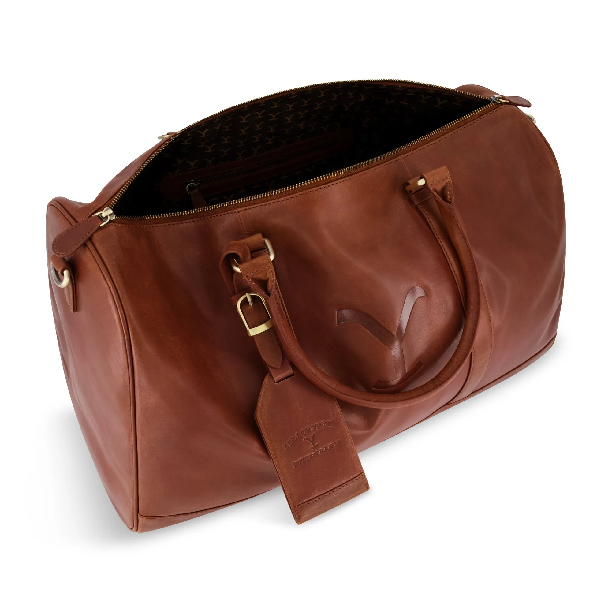Yellowstone Hand-Crafted Genuine Leather Duffel Bag - Image 5