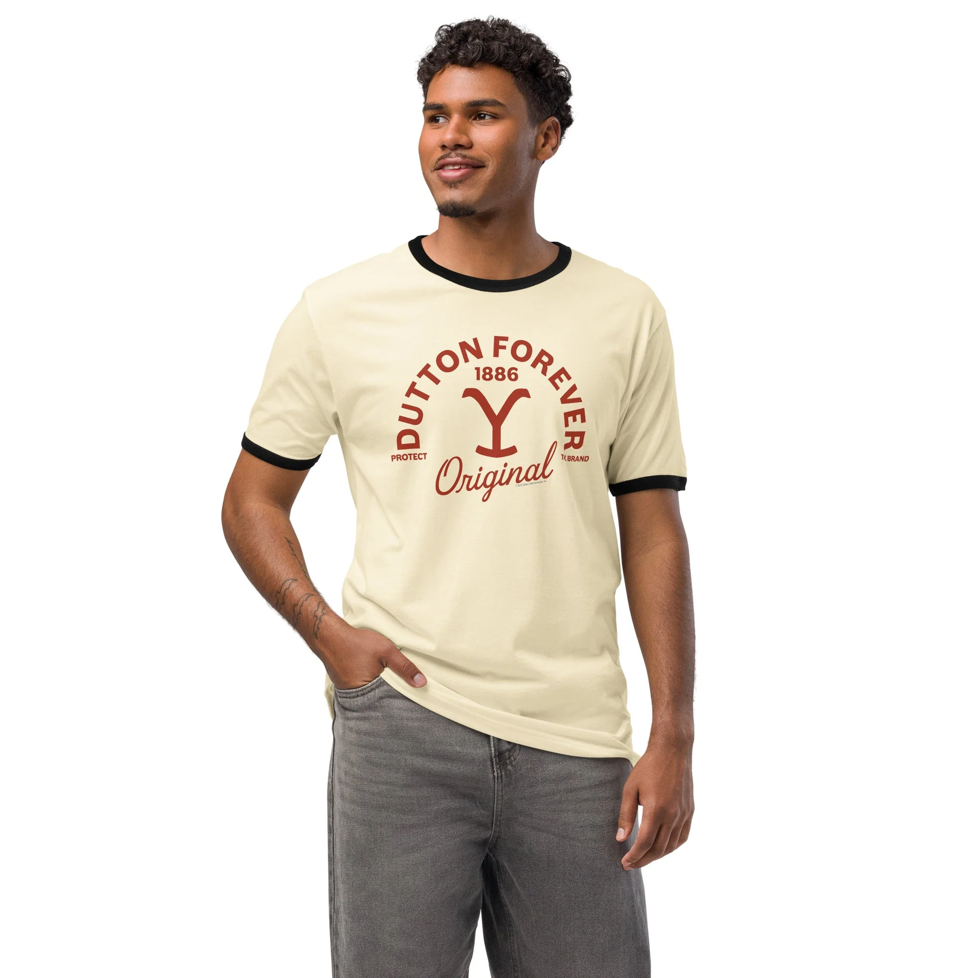 Yellowstone Ringer T-Shirt Dutton Forever - Image 2