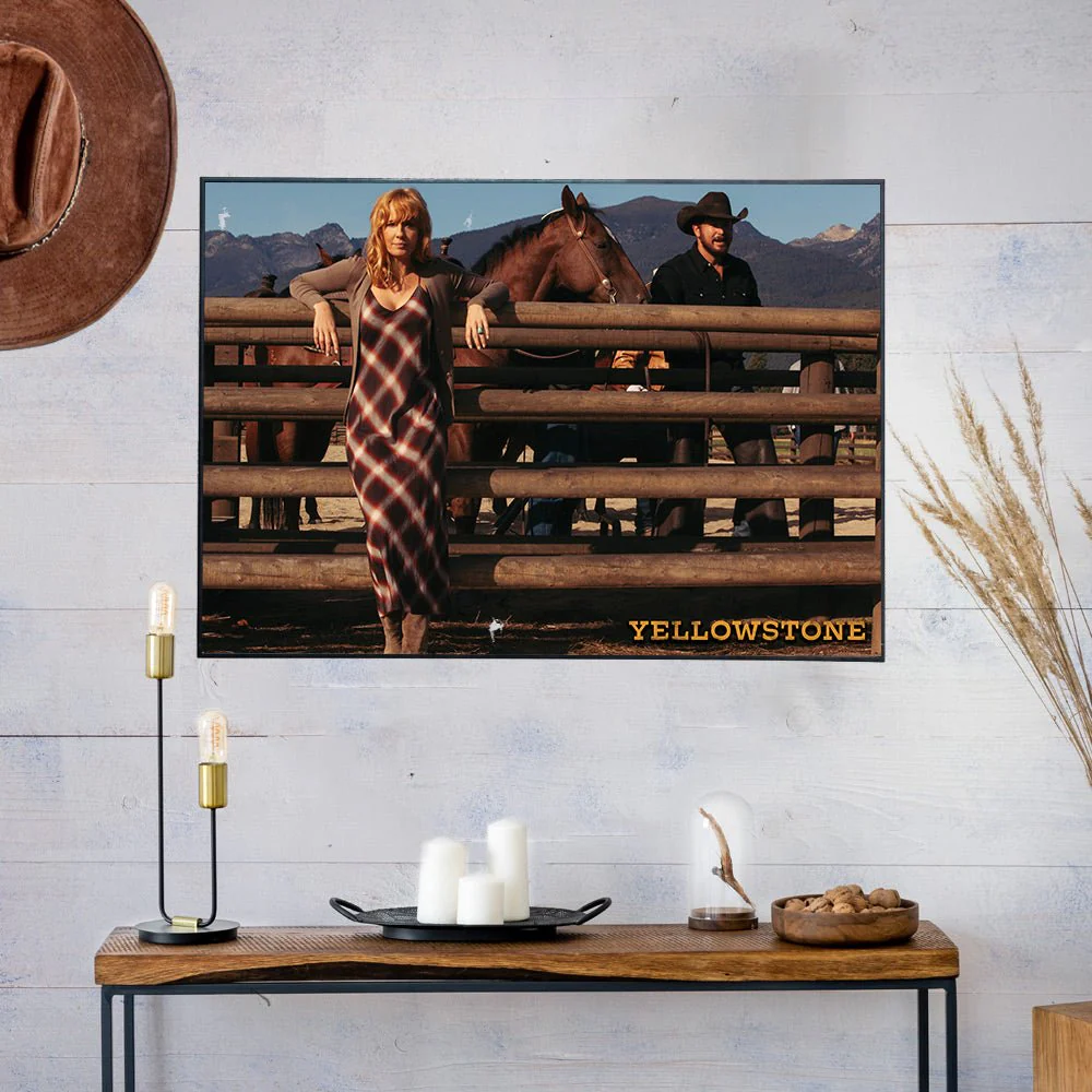 Yellowstone Rip Wheeler and Beth Dutton Satin Poster - Image 2