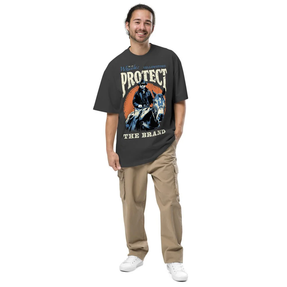 Yellowstone Rip Wheeler Protect The Brand Oversized T-Shirt - Image 3