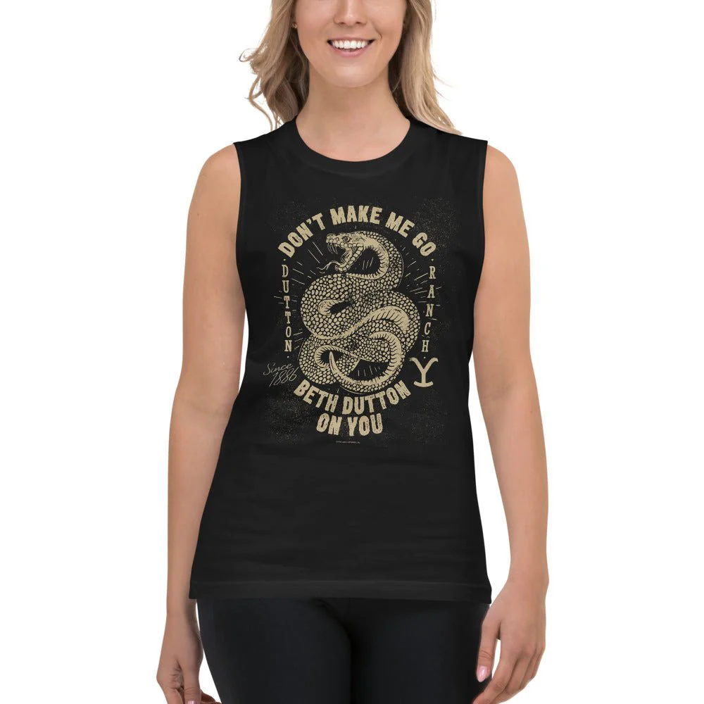 Yellowstone Snake Don't Make Me Go Beth Dutton On You Unisex Tank Top - Image 2