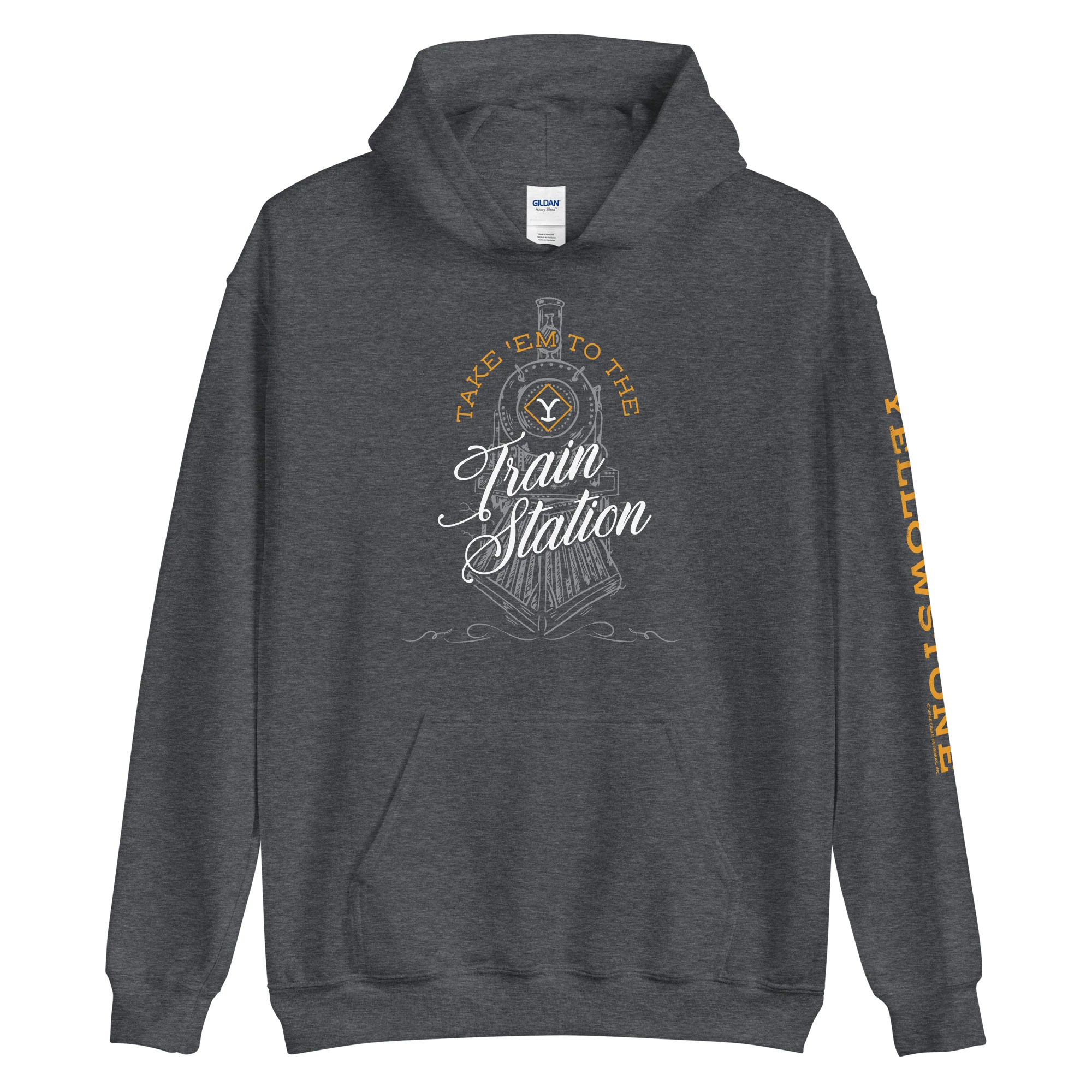Yellowstone Take 'Em To The Train Station Hooded Sweatshirt - Image 2
