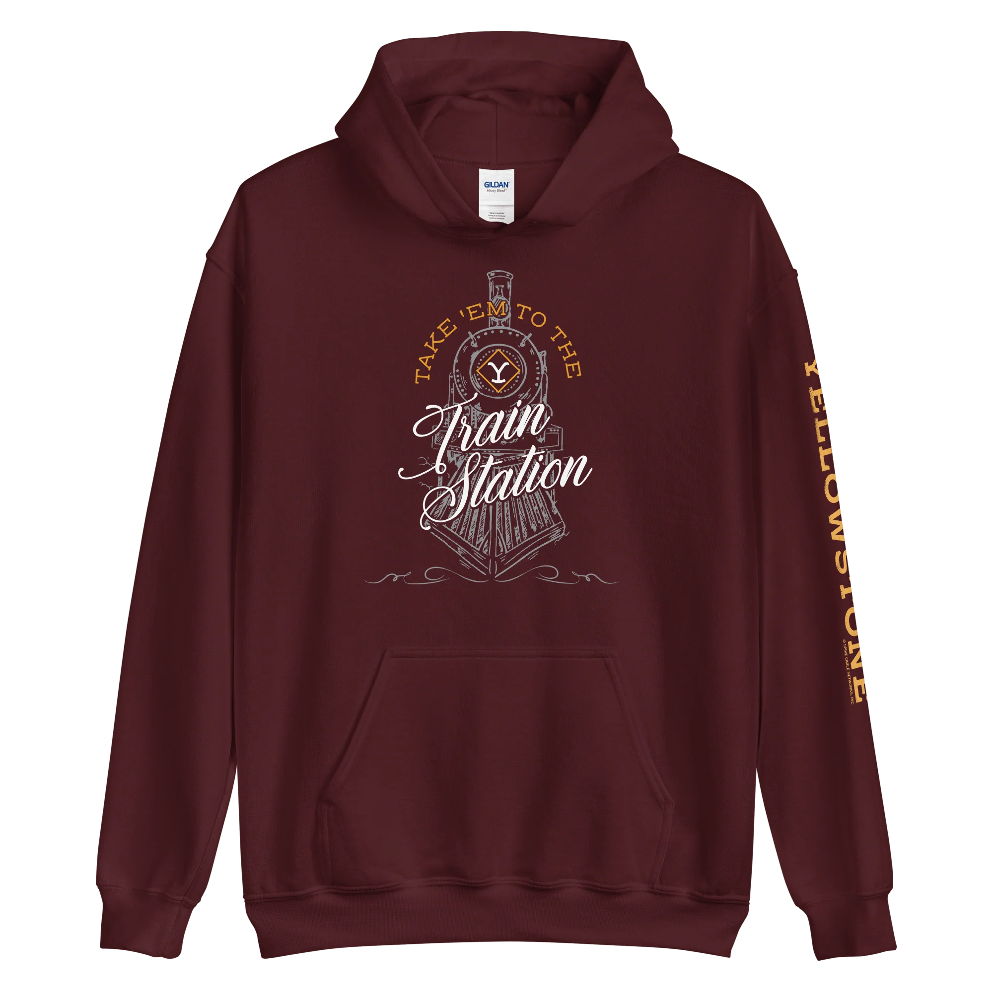 Yellowstone Take 'Em To The Train Station Hooded Sweatshirt - Image 3