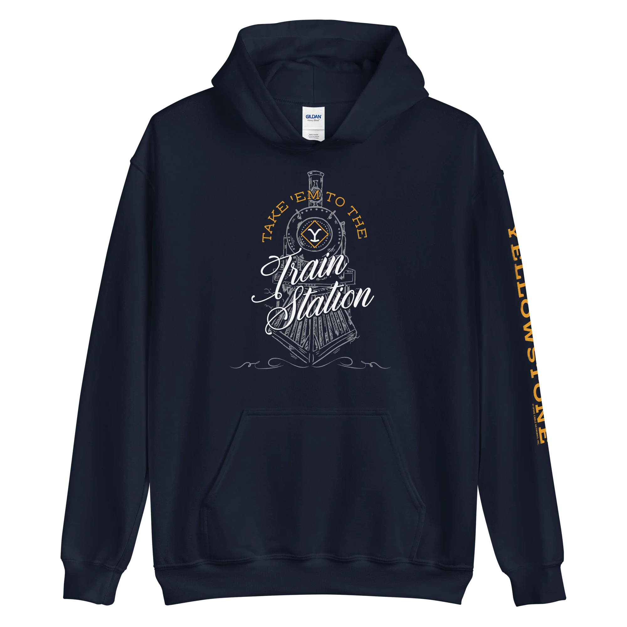 Yellowstone Take 'Em To The Train Station Hooded Sweatshirt - Image 4